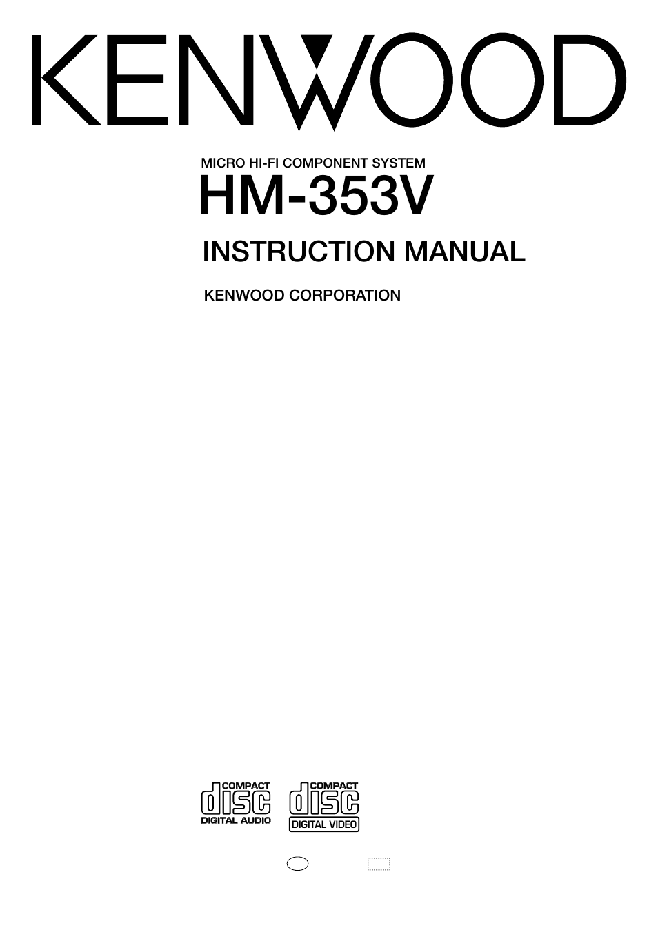 Kenwood HM-353V User Manual | 56 pages