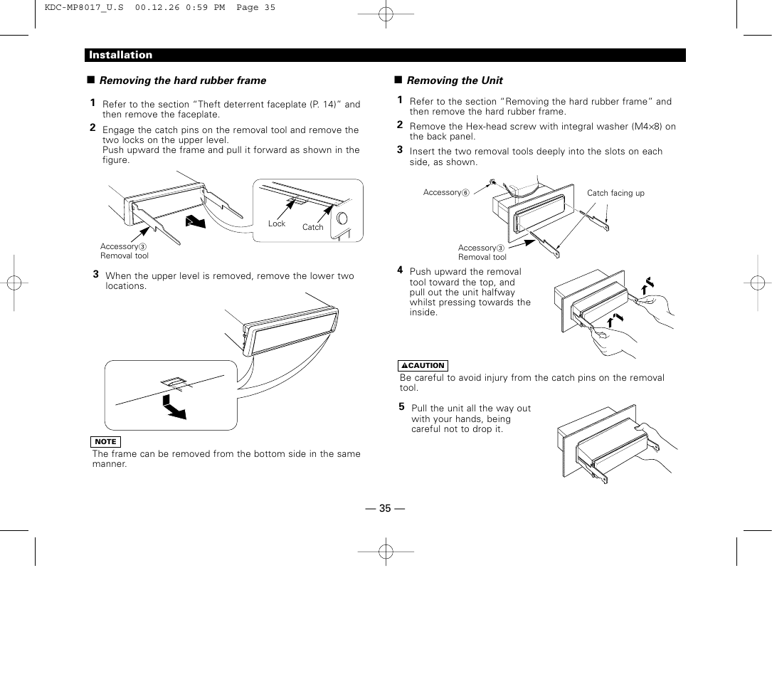 Kenwood KDC-MP8017 User Manual | Page 35 / 41