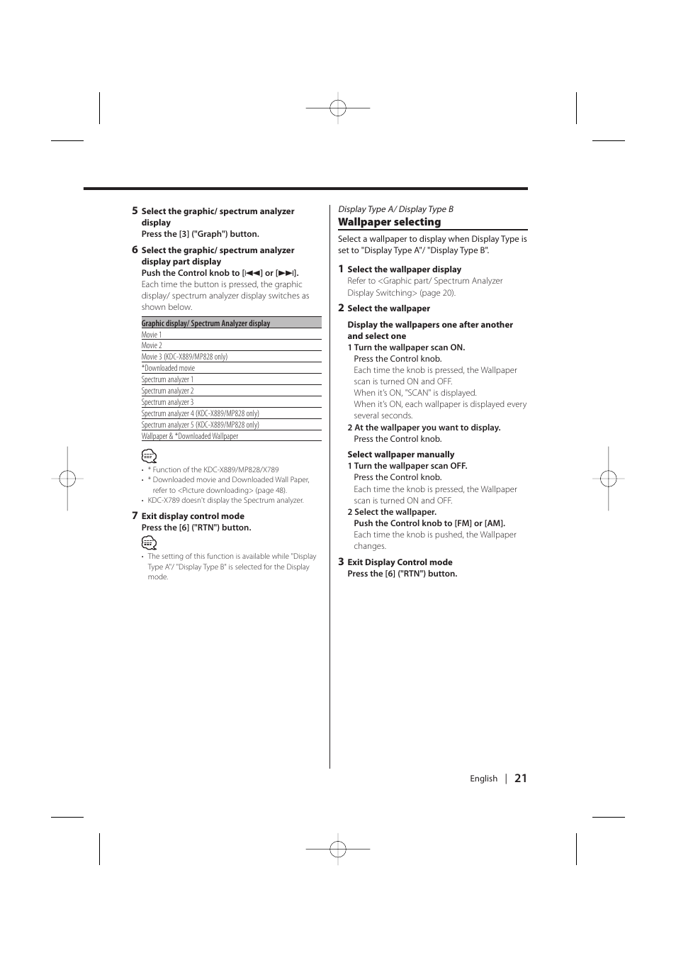 Kenwood KDC-MP628 User Manual | Page 21 / 64