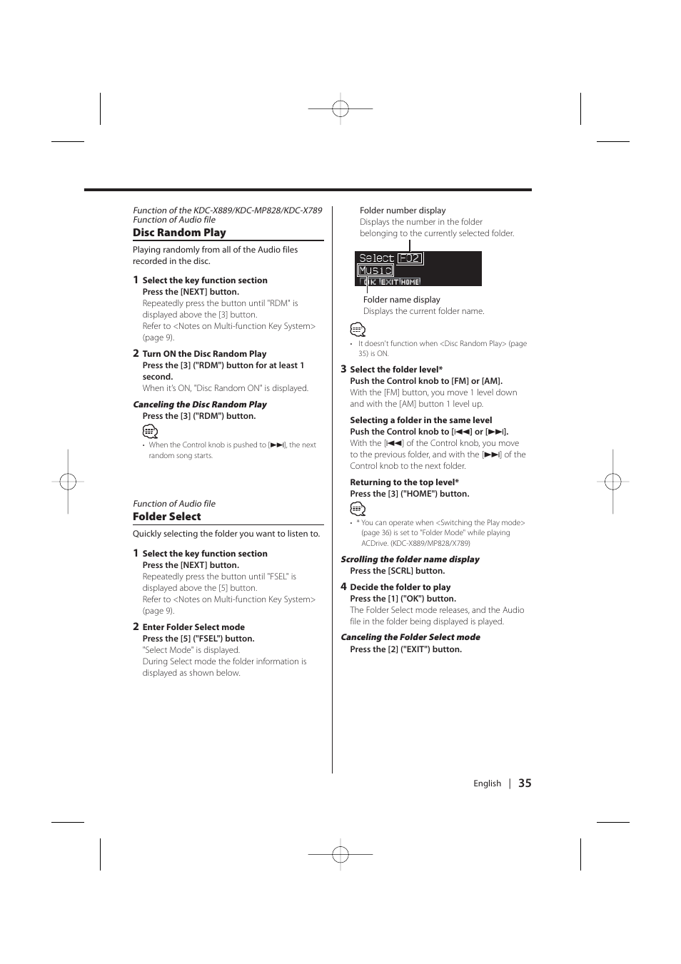 Kenwood KDC-MP628 User Manual | Page 35 / 64