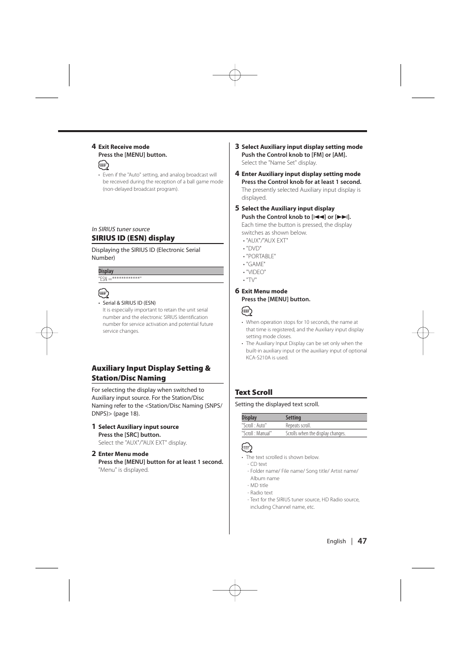 Kenwood KDC-MP628 User Manual | Page 47 / 64