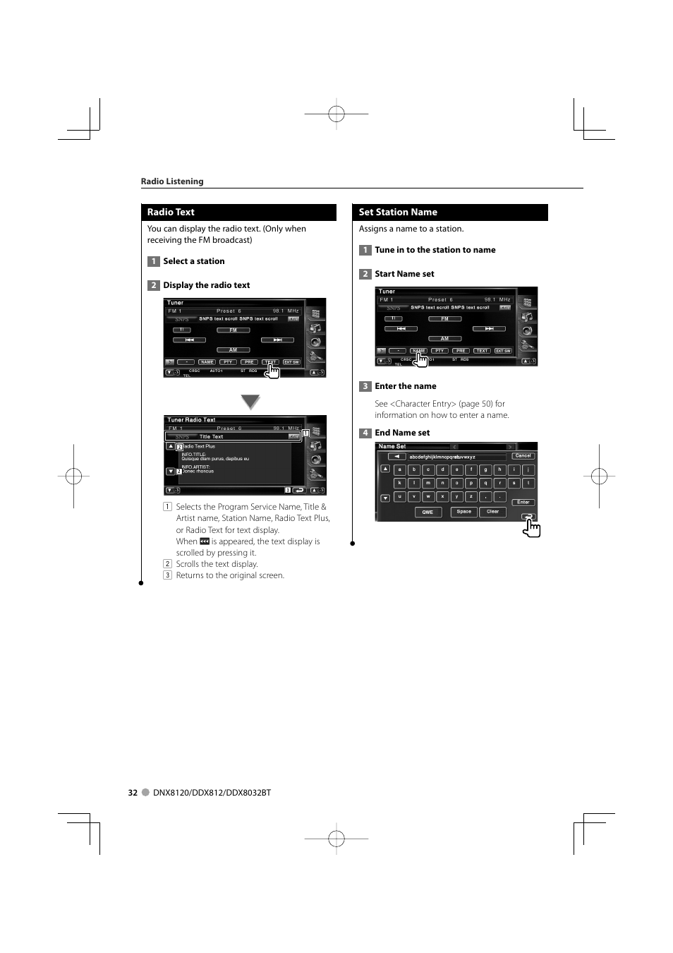 Kenwood Excelon DDX812 User Manual | Page 32 / 112