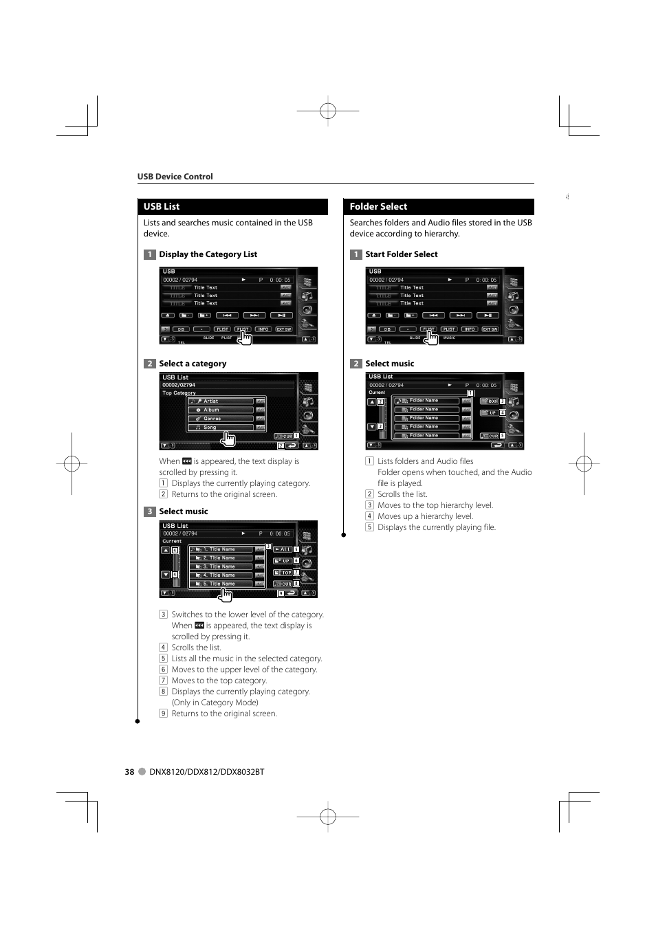 Kenwood Excelon DDX812 User Manual | Page 38 / 112