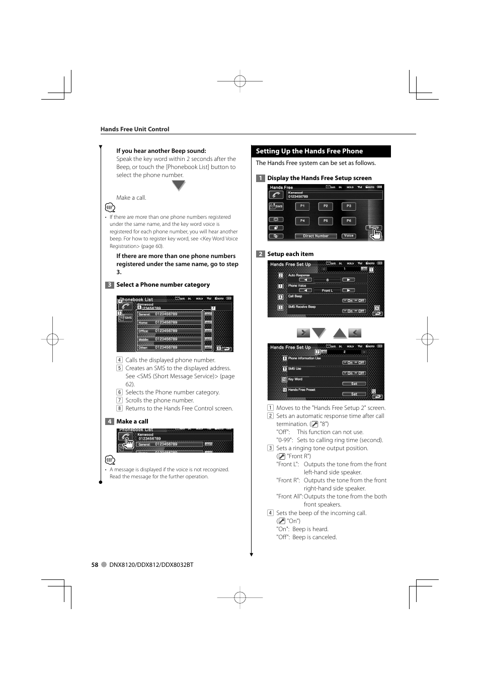 Kenwood Excelon DDX812 User Manual | Page 58 / 112