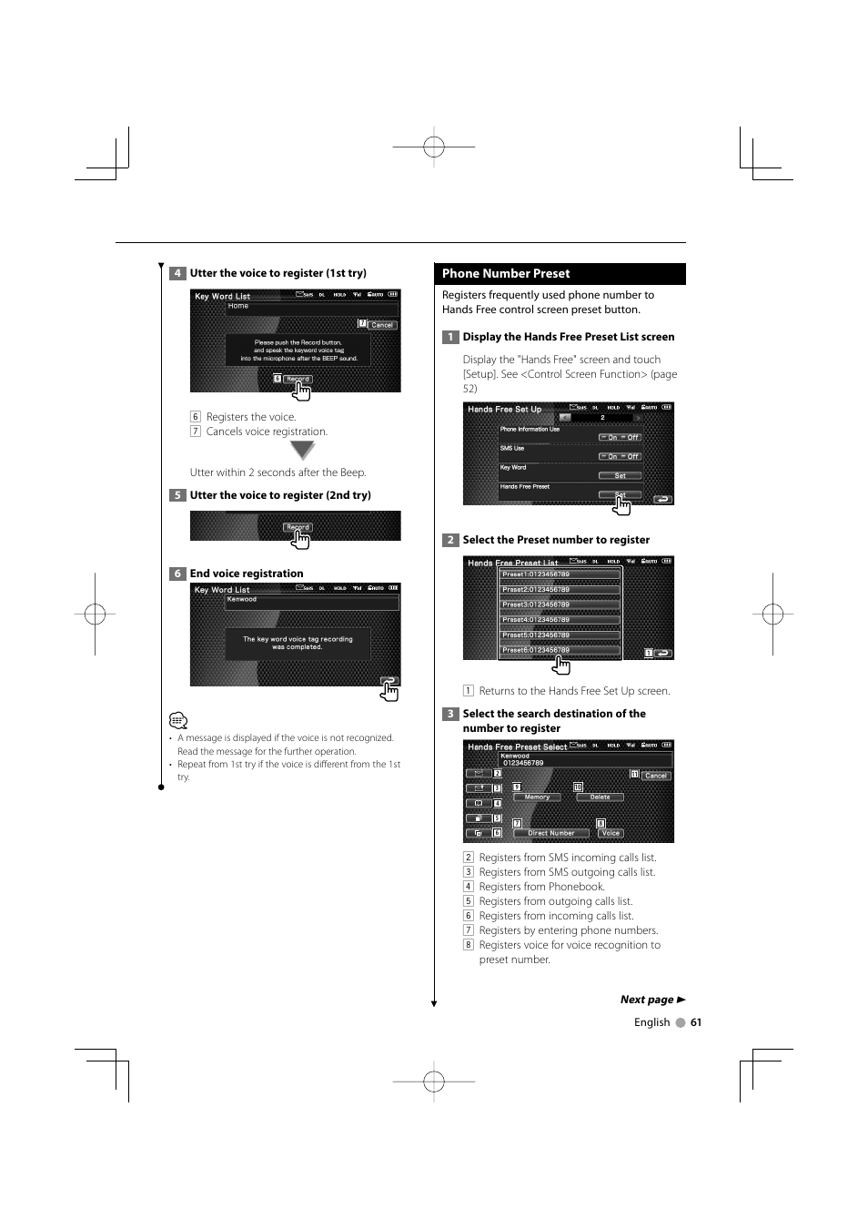 Kenwood Excelon DDX812 User Manual | Page 61 / 112