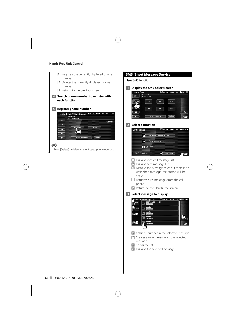 Kenwood Excelon DDX812 User Manual | Page 62 / 112