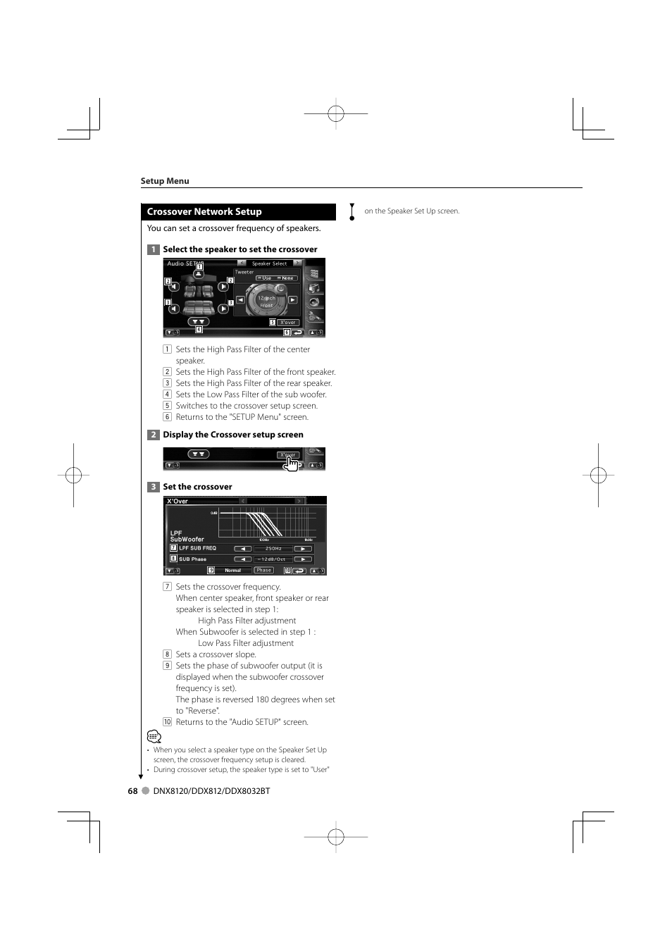 Kenwood Excelon DDX812 User Manual | Page 68 / 112