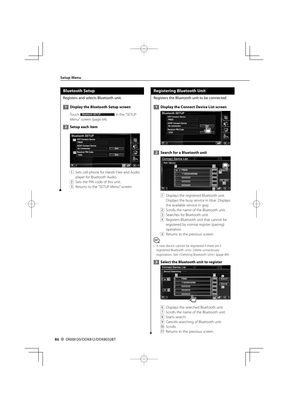 Kenwood Excelon DDX812 User Manual | Page 86 / 112