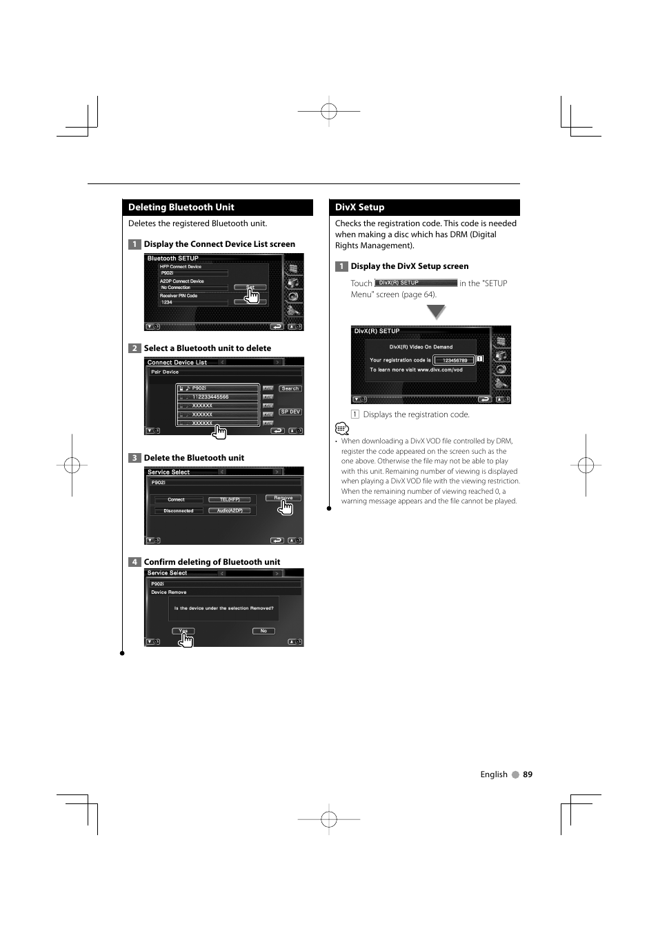 Kenwood Excelon DDX812 User Manual | Page 89 / 112