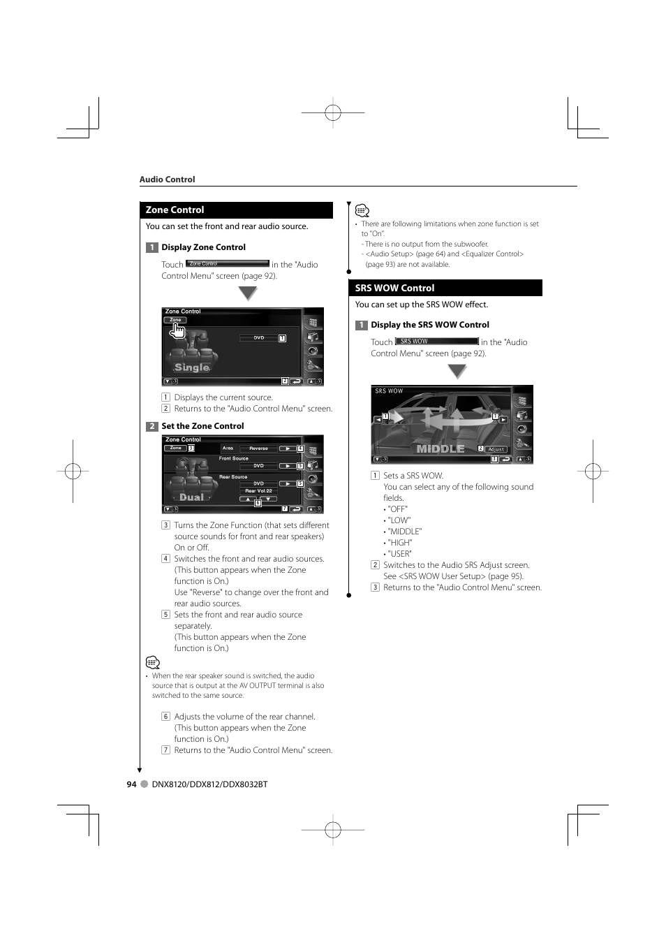 Kenwood Excelon DDX812 User Manual | Page 94 / 112