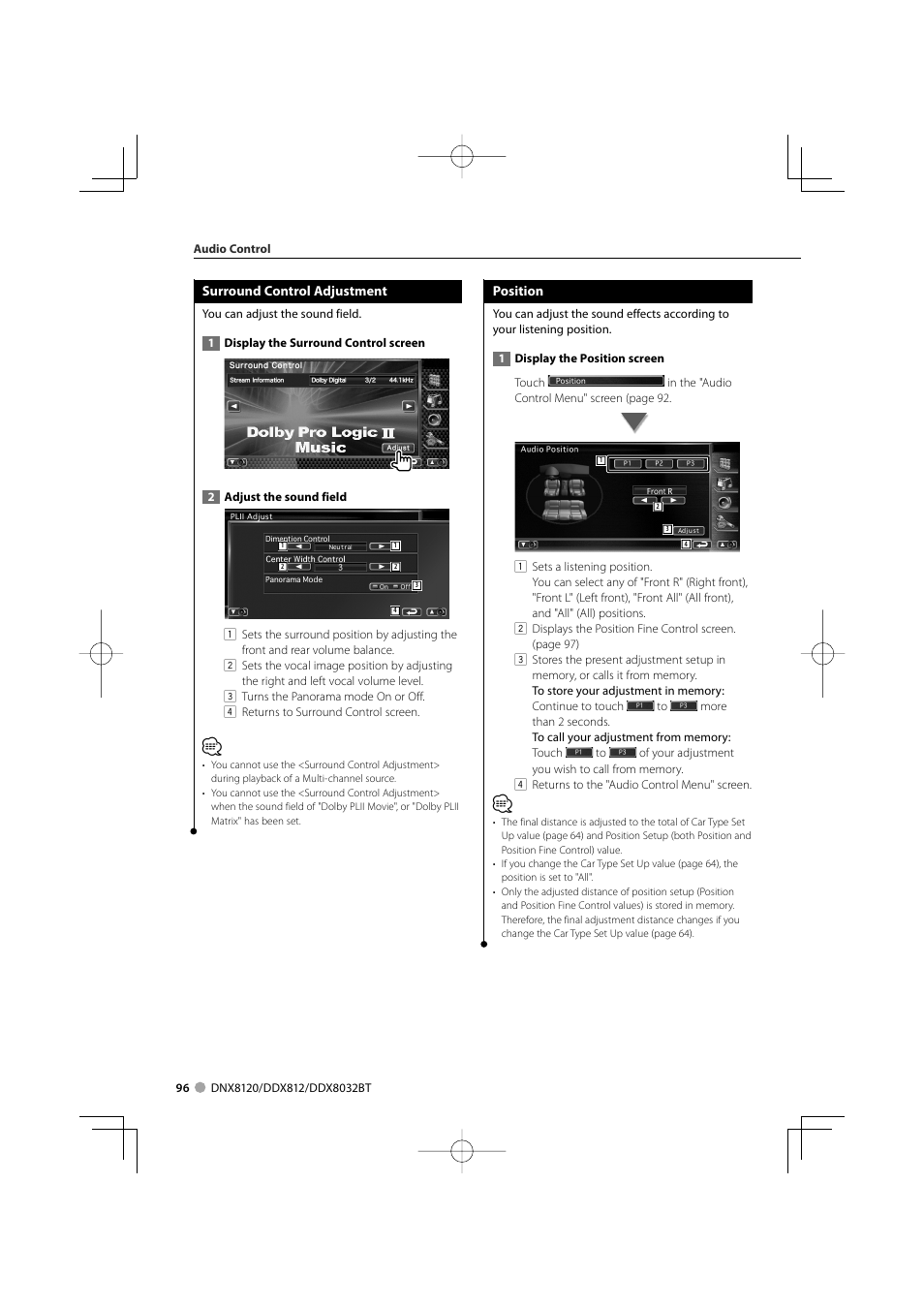 Kenwood Excelon DDX812 User Manual | Page 96 / 112