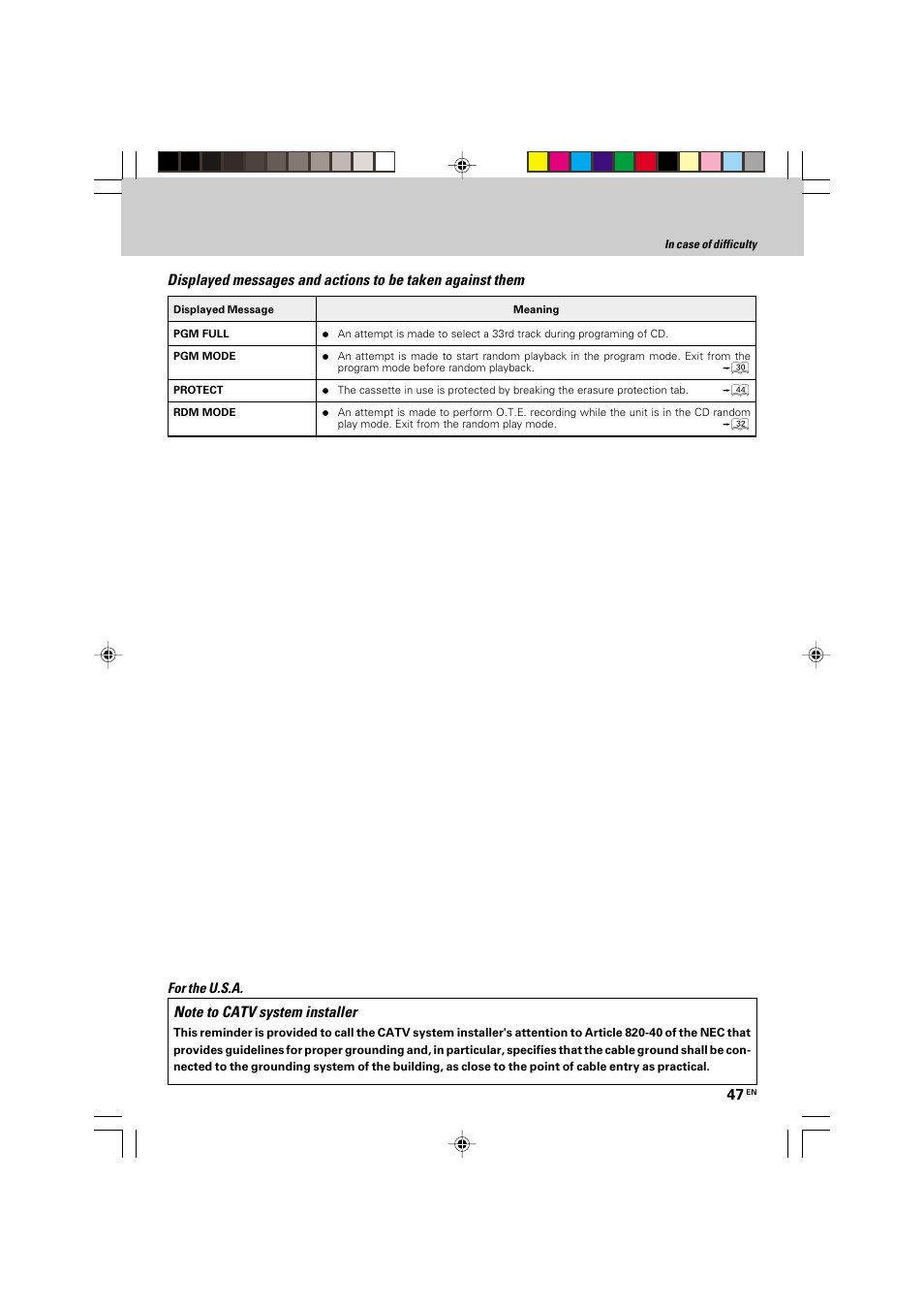 Kenwood HM-535 User Manual | Page 47 / 48