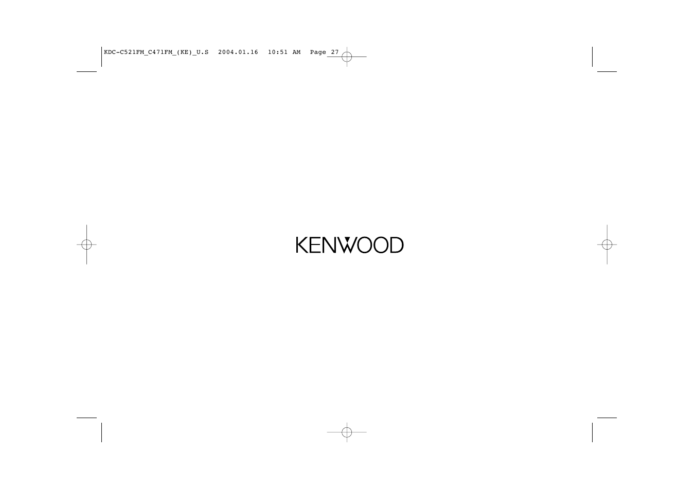 Kenwood C471FM User Manual | Page 27 / 76