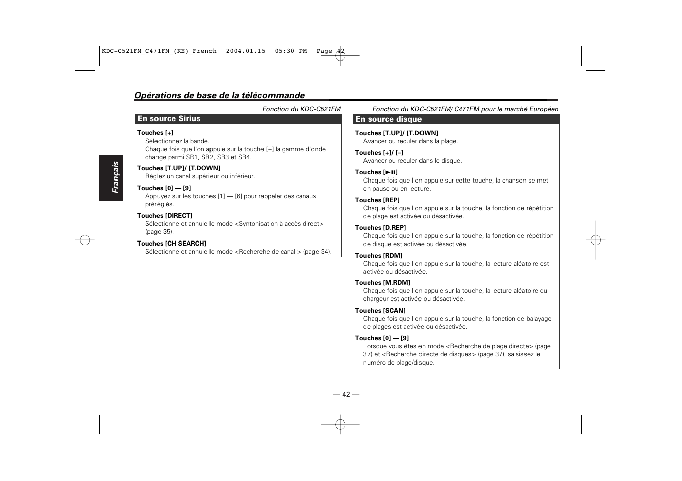 Kenwood C471FM User Manual | Page 42 / 76