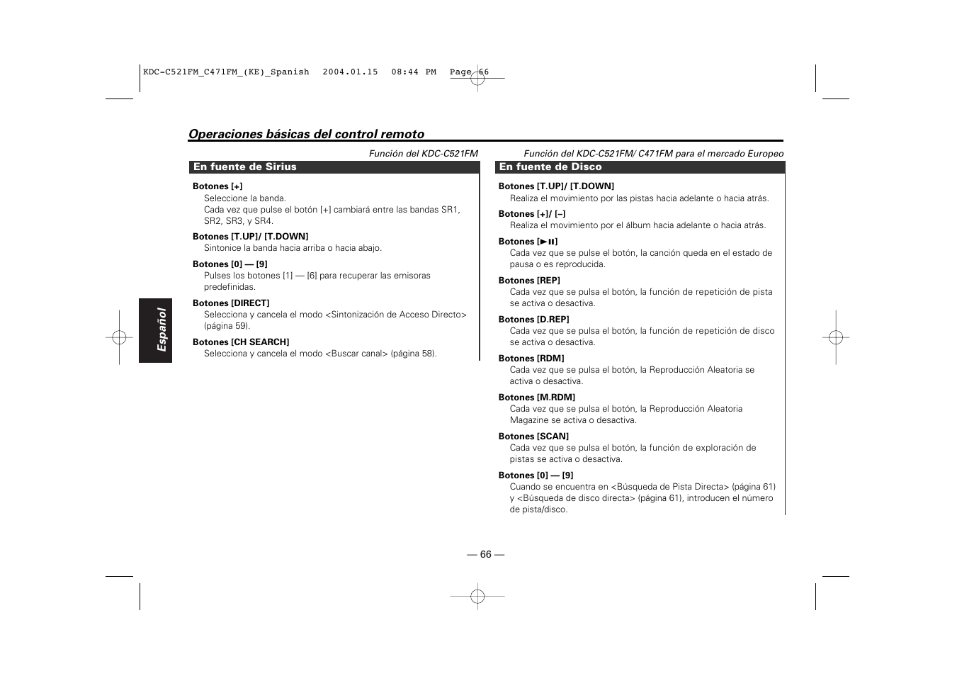 Kenwood C471FM User Manual | Page 66 / 76