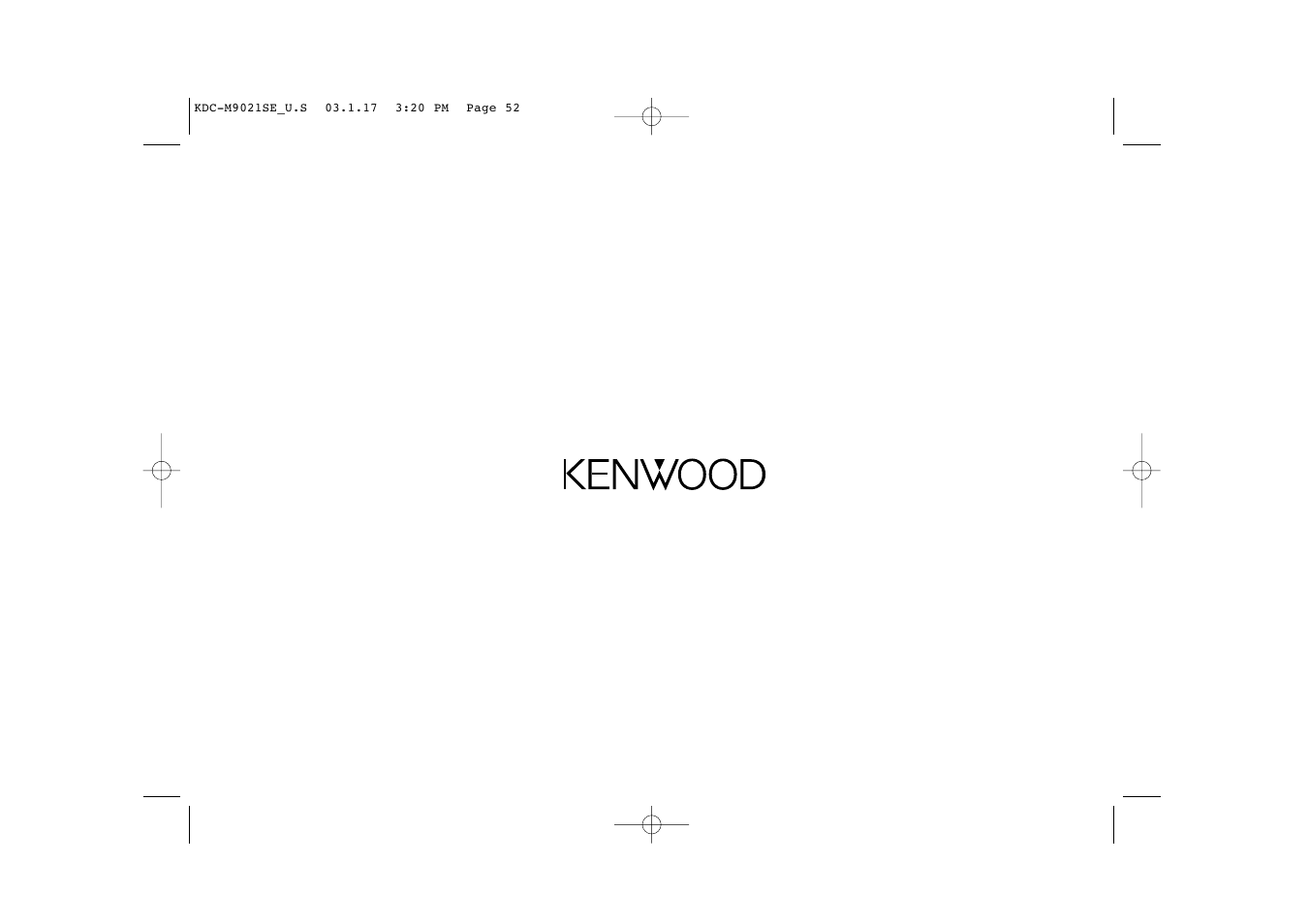 Kenwood KDC-M9021   EN User Manual | Page 52 / 52