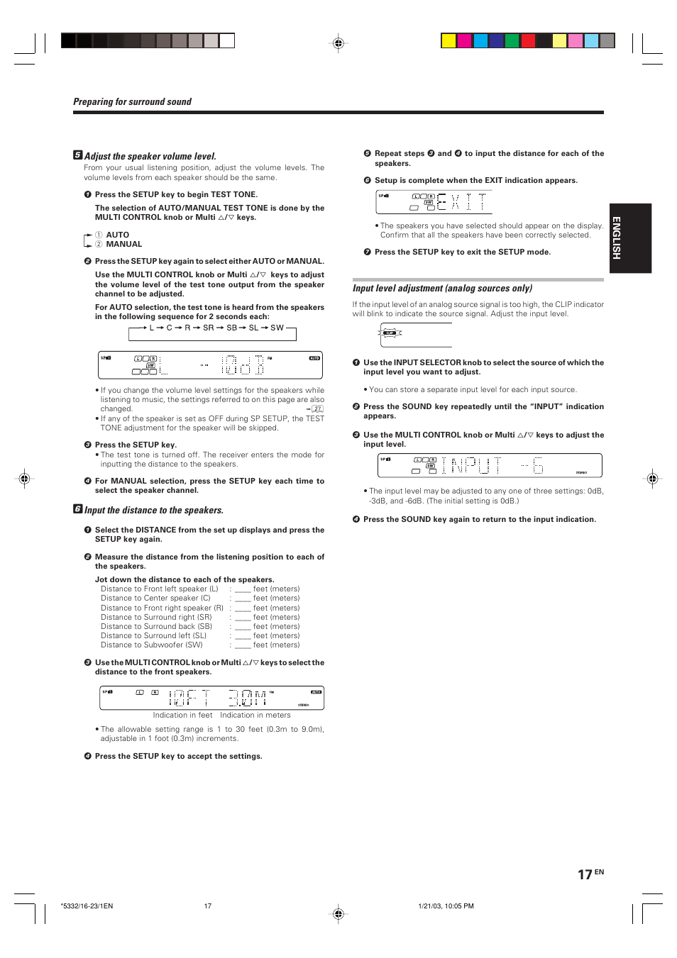 Kenwood KRF-V6070D User Manual | Page 17 / 200