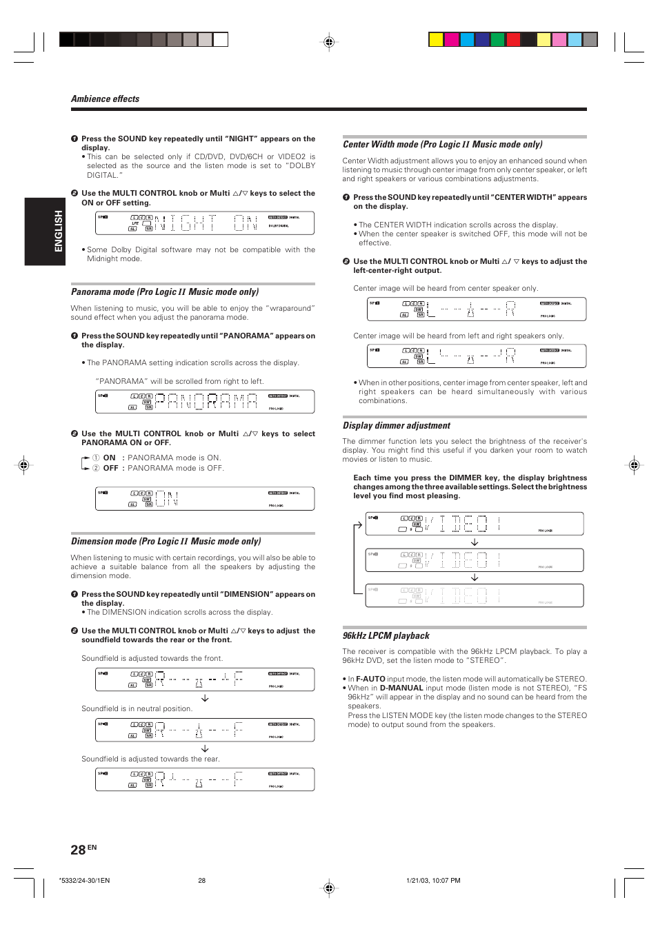 Kenwood KRF-V6070D User Manual | Page 28 / 200