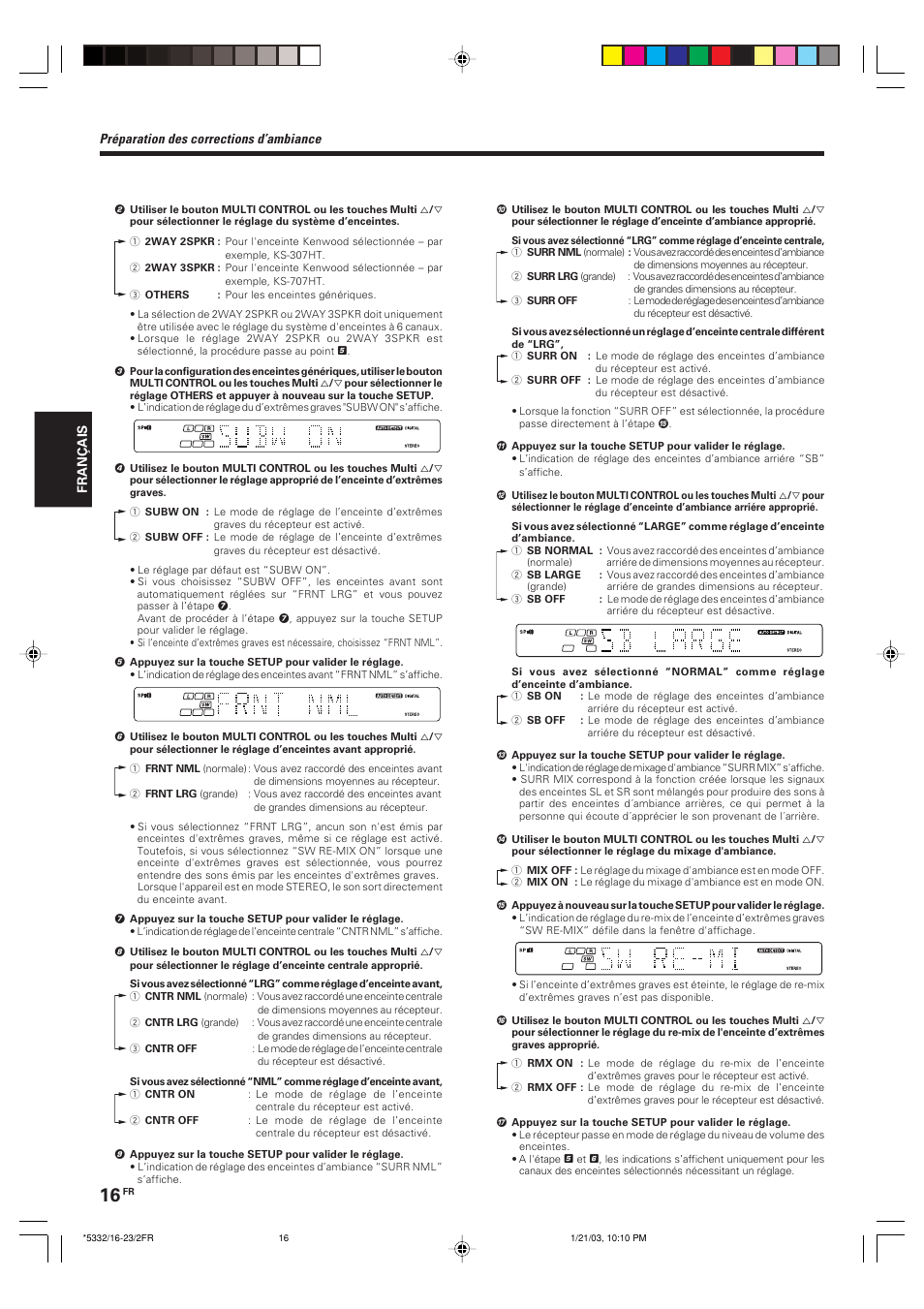 Kenwood KRF-V6070D User Manual | Page 56 / 200