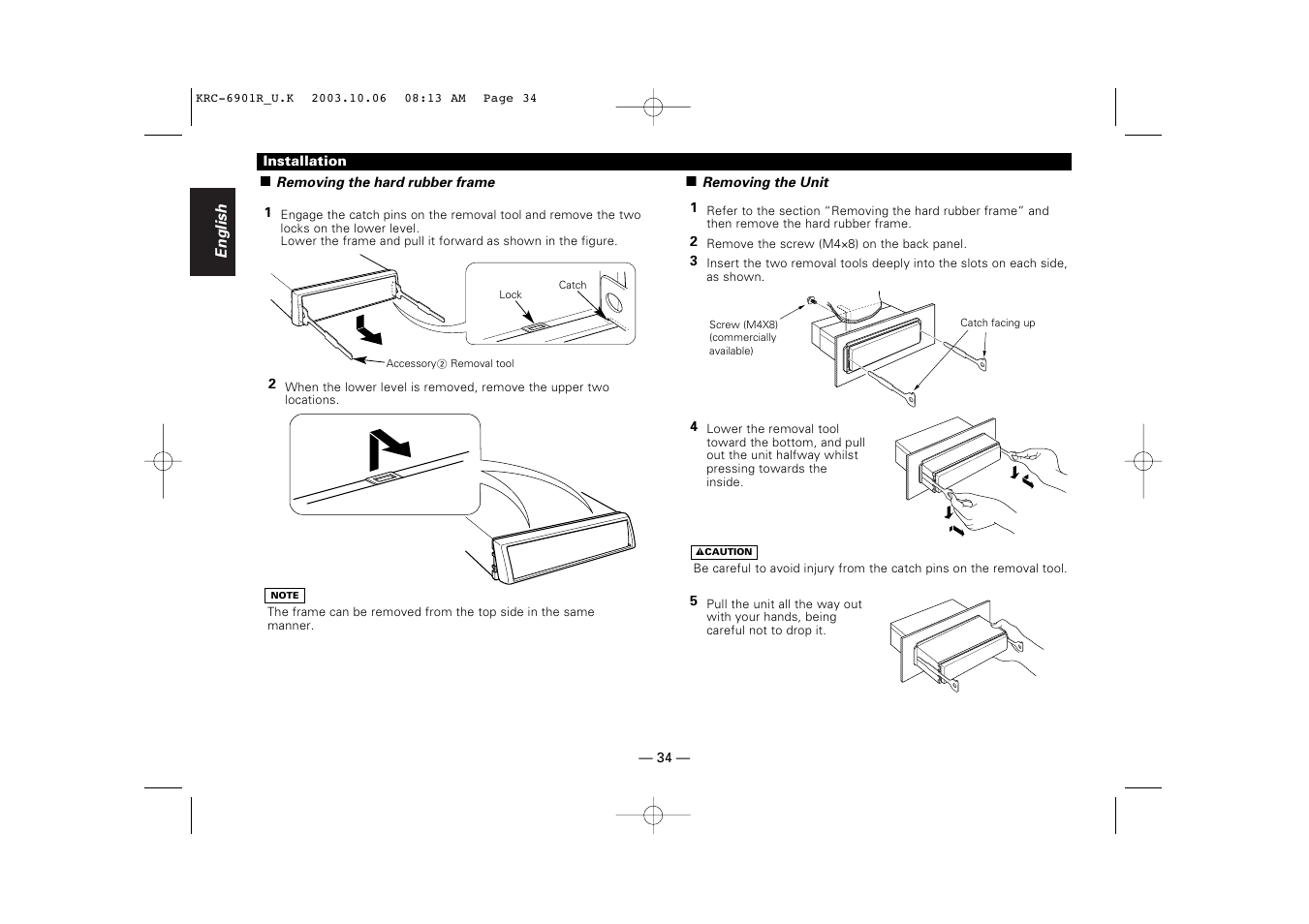 Kenwood KRC-6901R User Manual | Page 34 / 38