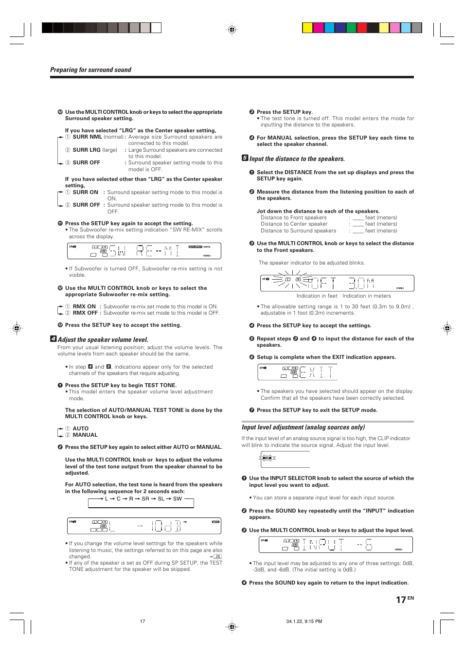 Kenwood VR-804 User Manual | Page 17 / 32