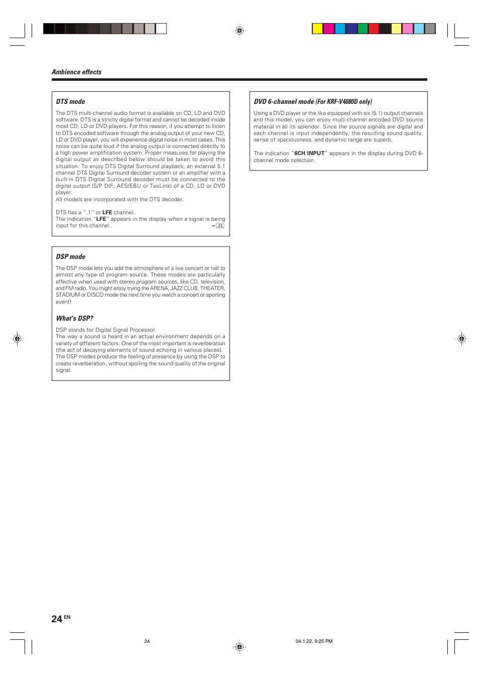 Kenwood VR-804 User Manual | Page 24 / 32