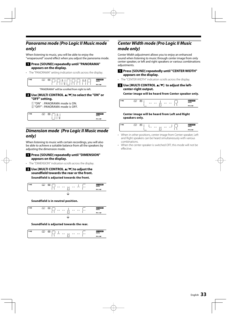 Kenwood KRF-V5200D User Manual | Page 33 / 40