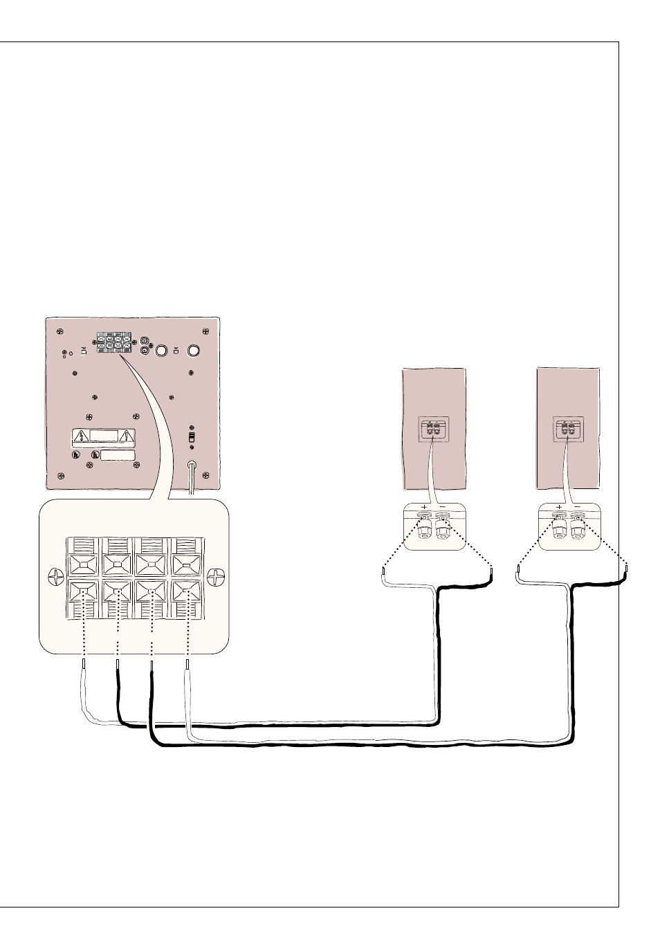 Ront speakers, Red black black red | Kenwood KSS-500 User Manual | Page 5 / 8