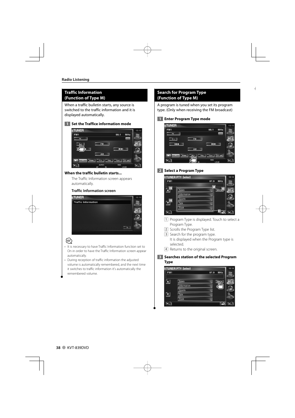 Kenwood KVT-839DVD User Manual | Page 38 / 96