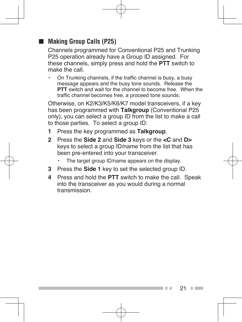 Kenwood TK-5410 User Manual | Page 31 / 66