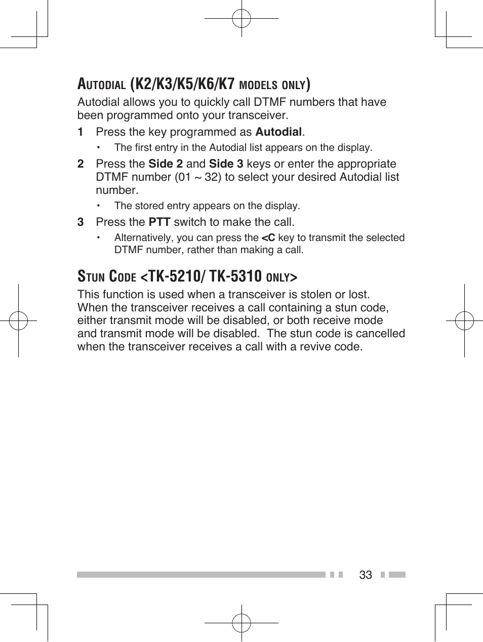 Kenwood TK-5410 User Manual | Page 43 / 66