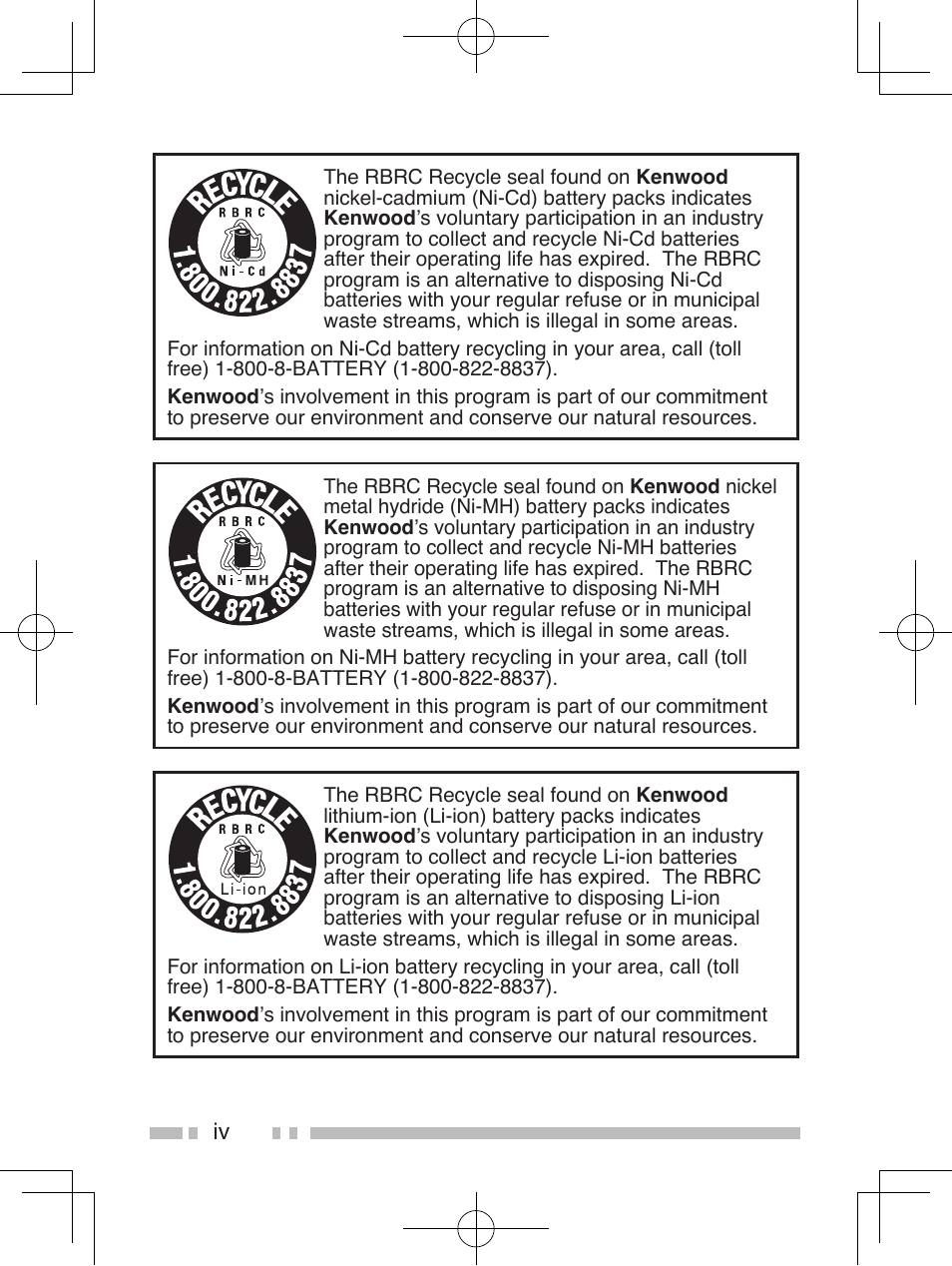 Kenwood TK-5410 User Manual | Page 6 / 66