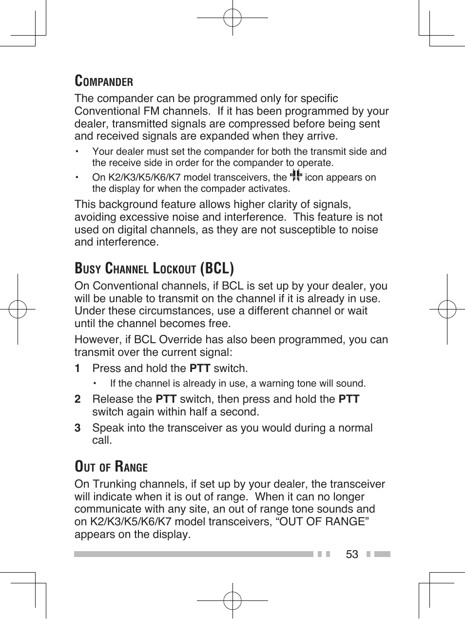 Bcl) | Kenwood TK-5410 User Manual | Page 63 / 66