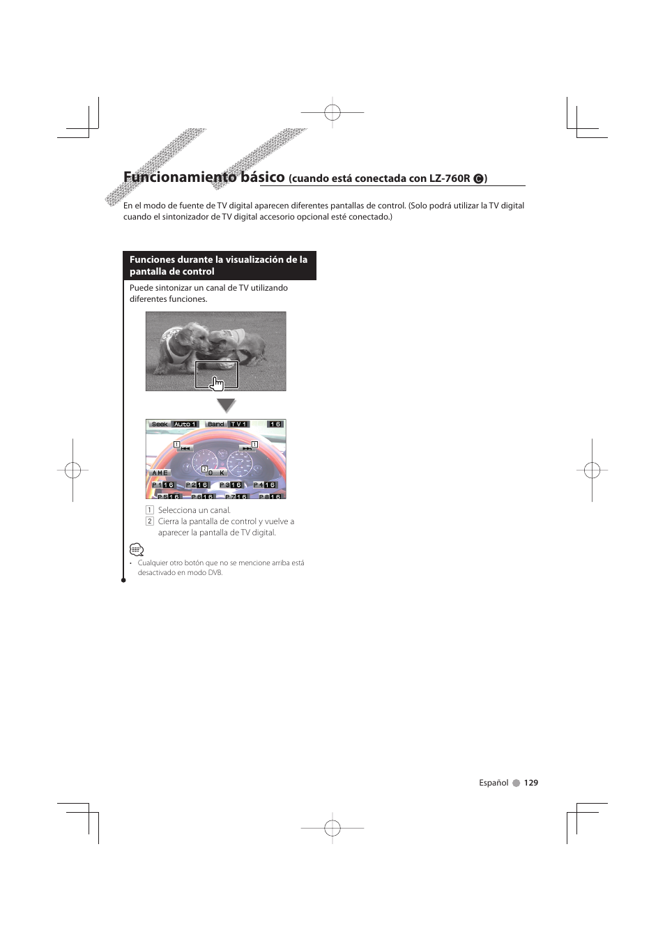 Funcionamiento básico | Kenwood KTC-D500E User Manual | Page 129 / 172