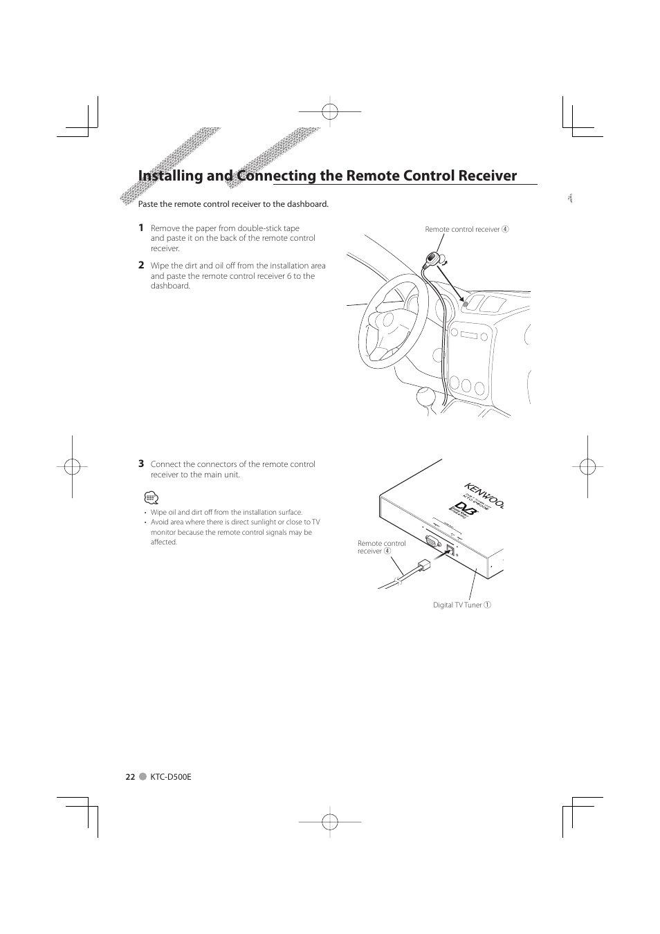 Kenwood KTC-D500E User Manual | Page 22 / 172