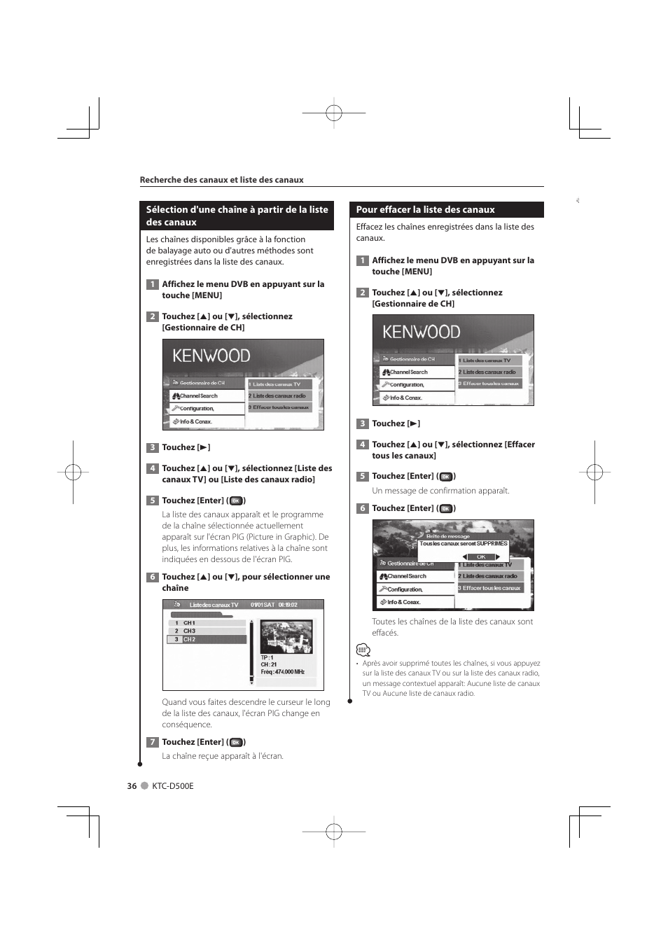 Kenwood KTC-D500E User Manual | Page 36 / 172