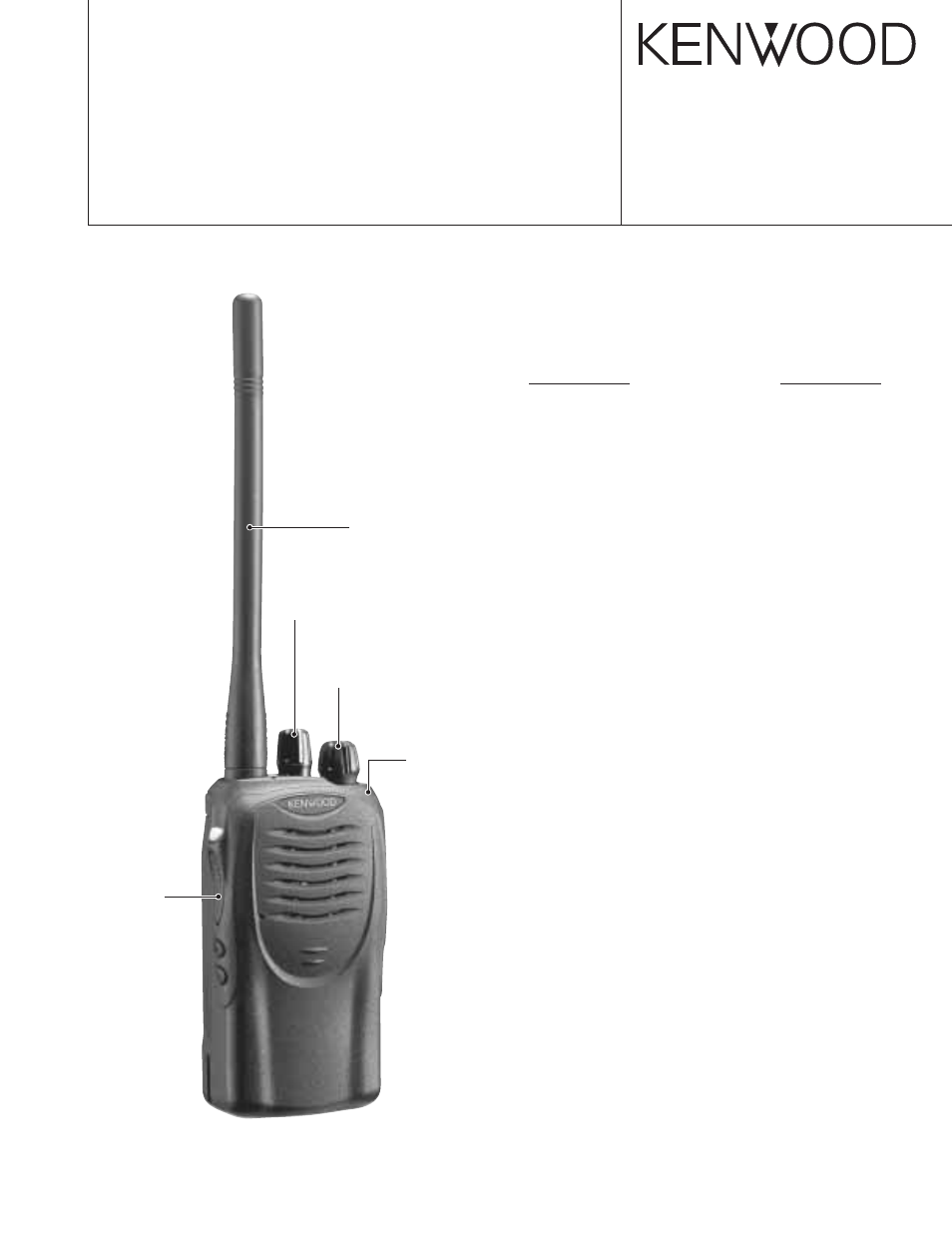 Kenwood TK-2160 User Manual | 42 pages