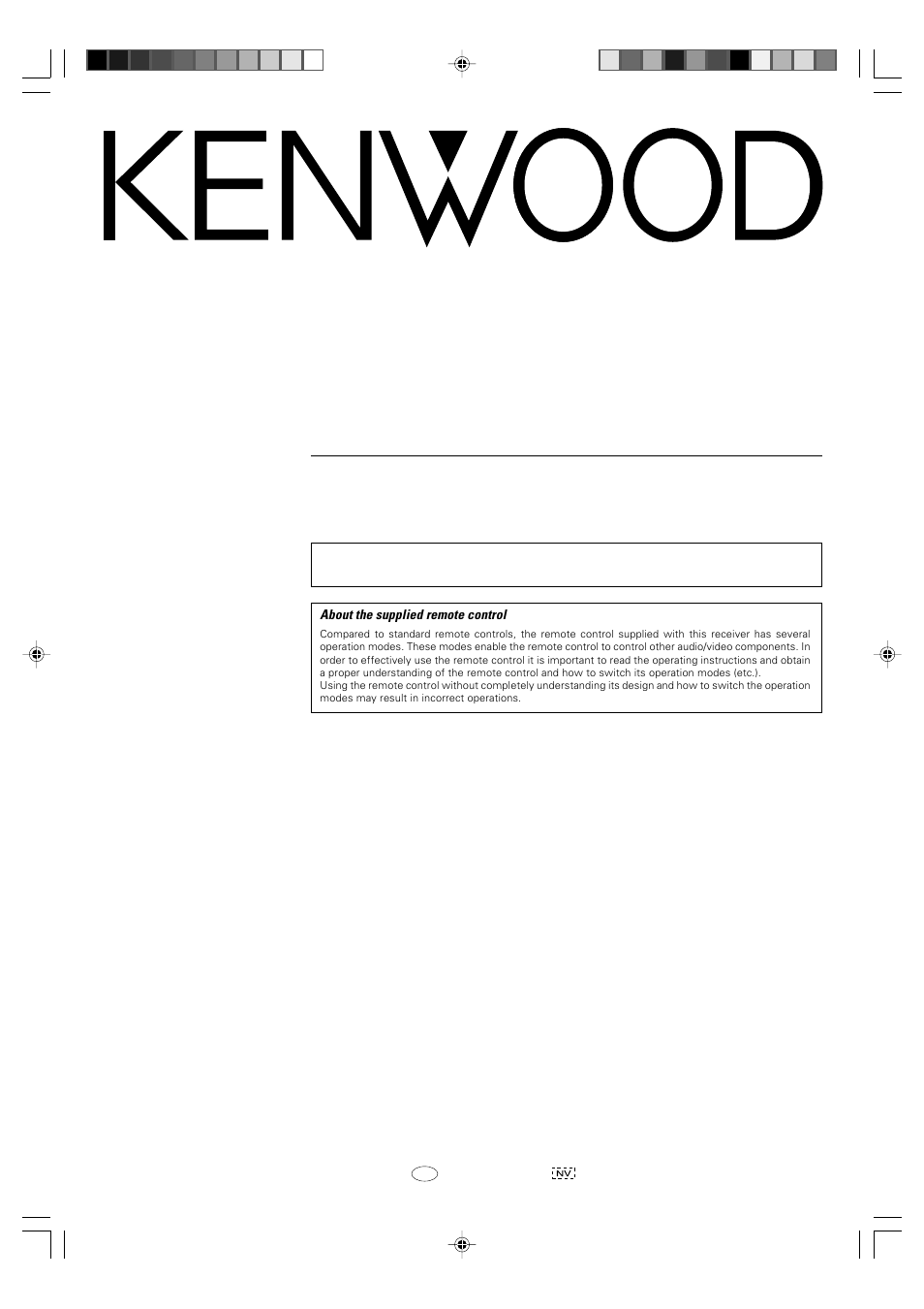 Kenwood KRF-X9060D User Manual | 52 pages