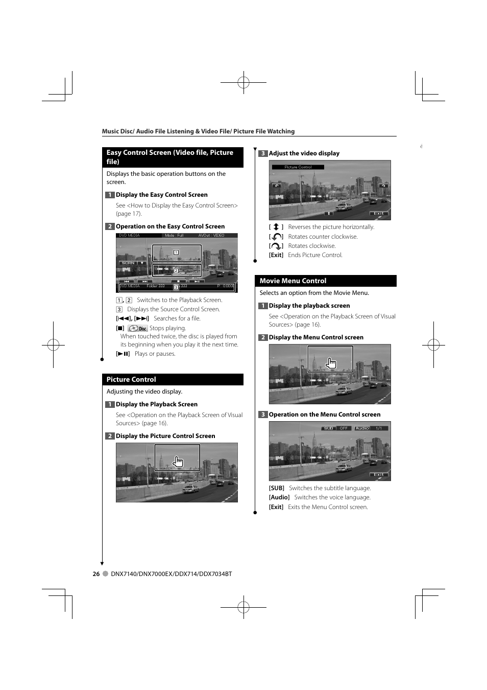 Kenwood DDX7034BT User Manual | Page 26 / 100