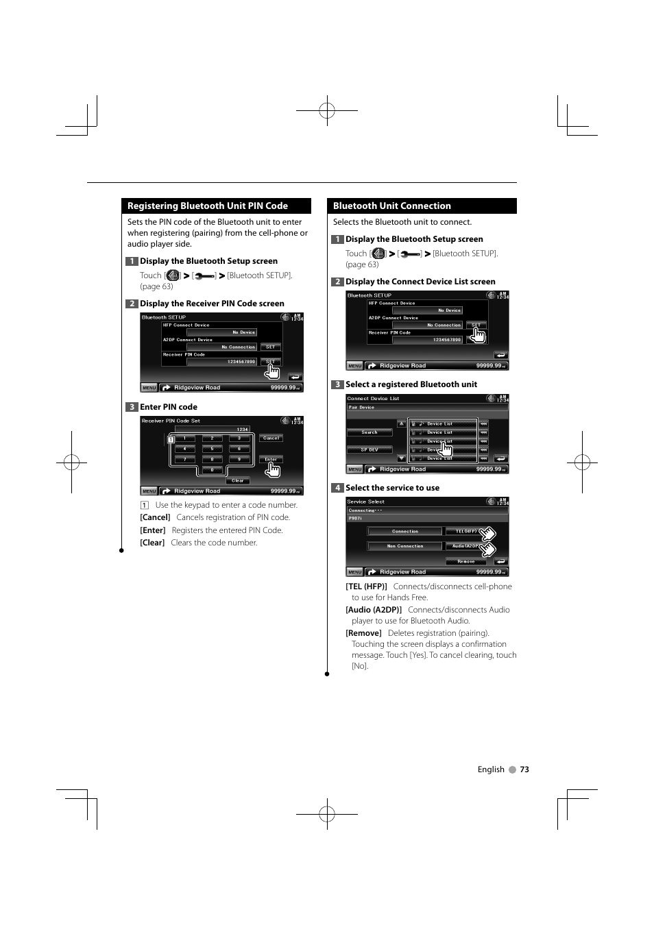 Kenwood DDX7034BT User Manual | Page 73 / 100