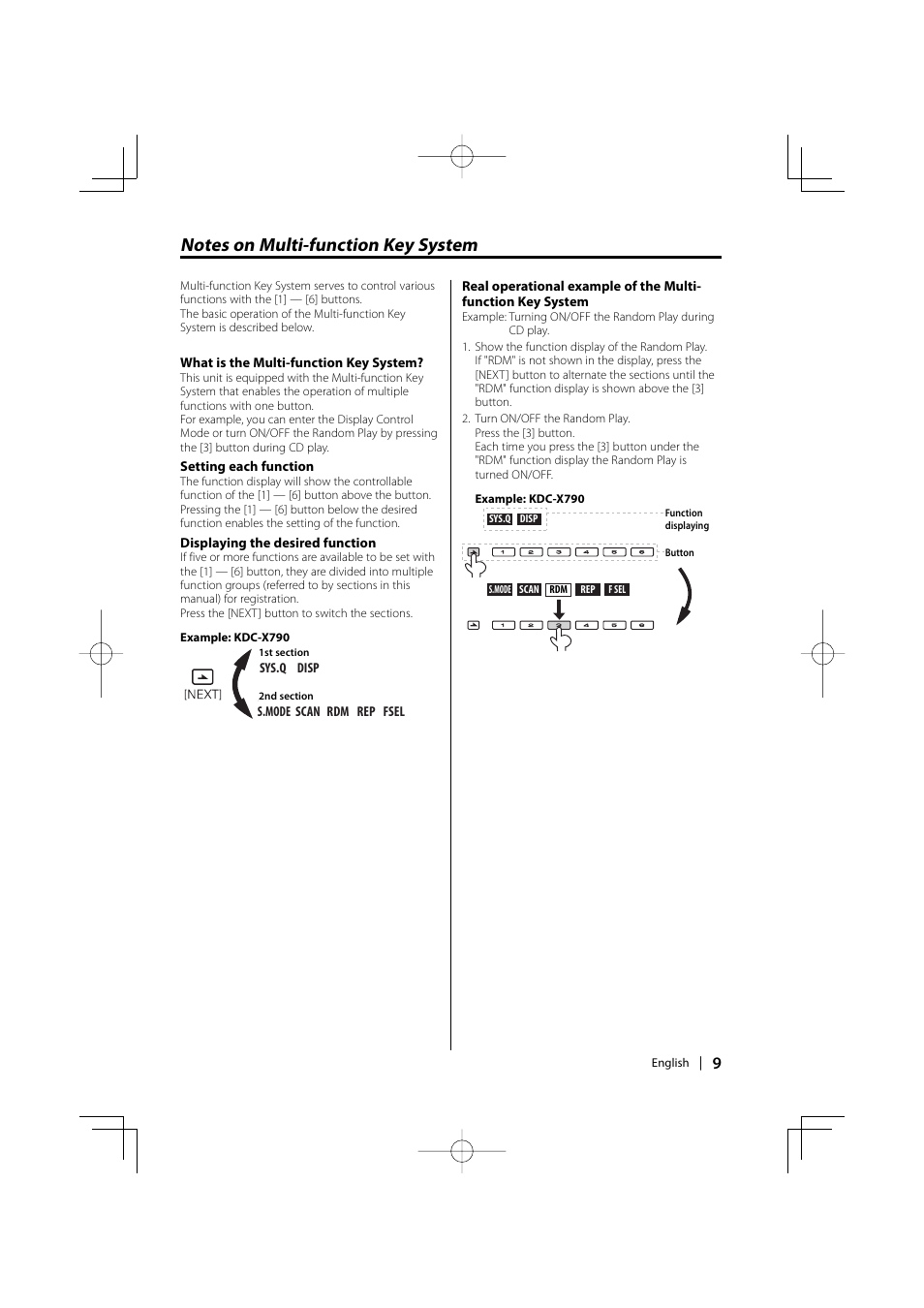 Kenwood KDC-MP732 User Manual | Page 9 / 64