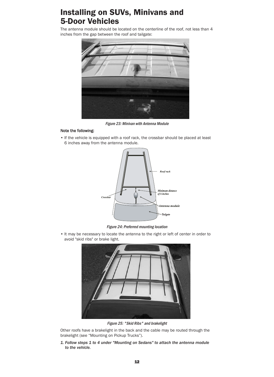 Installing on suvs, minivans and 5-door vehicles | Kenwood CX-SR10 User Manual | Page 12 / 16