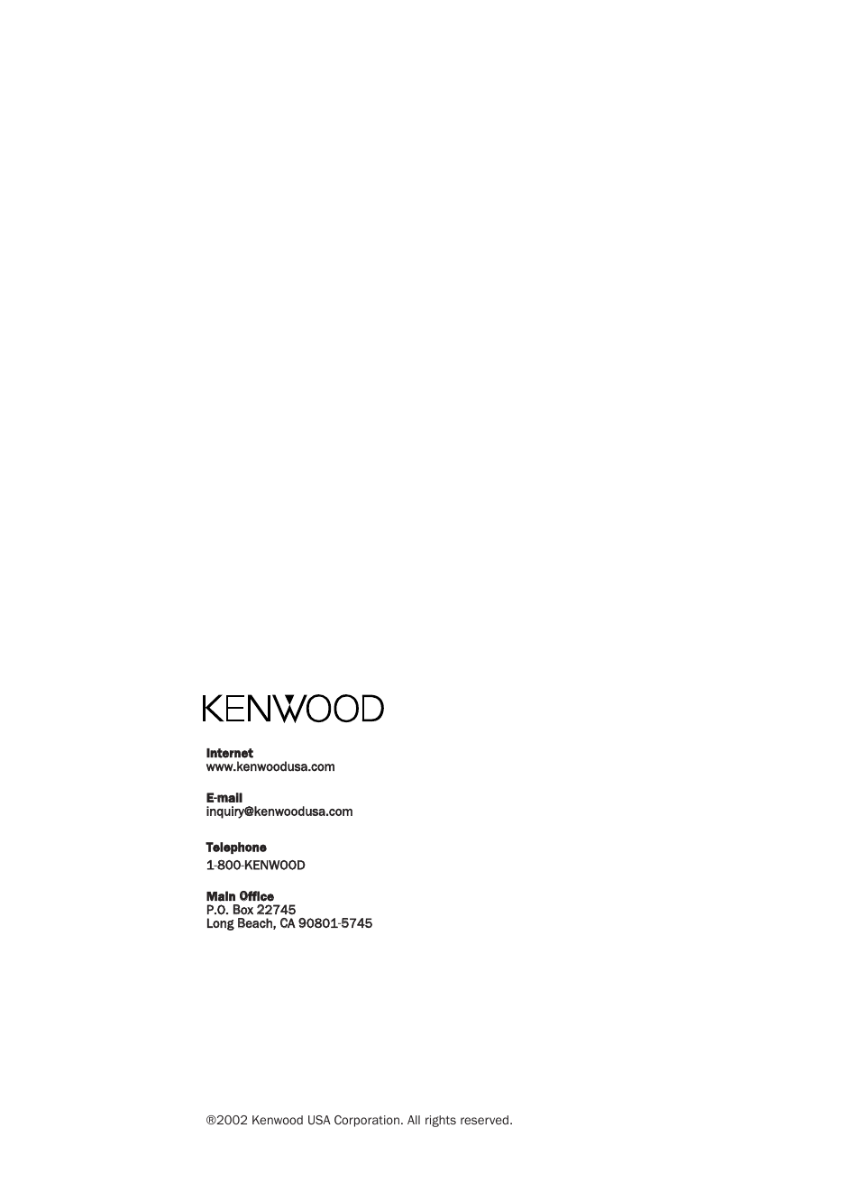 Kenwood CX-SR10 User Manual | Page 16 / 16