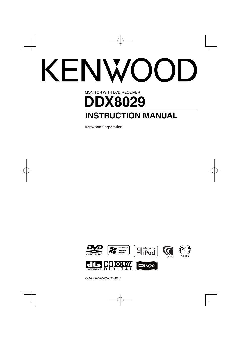 Kenwood DDX8029 User Manual | 104 pages