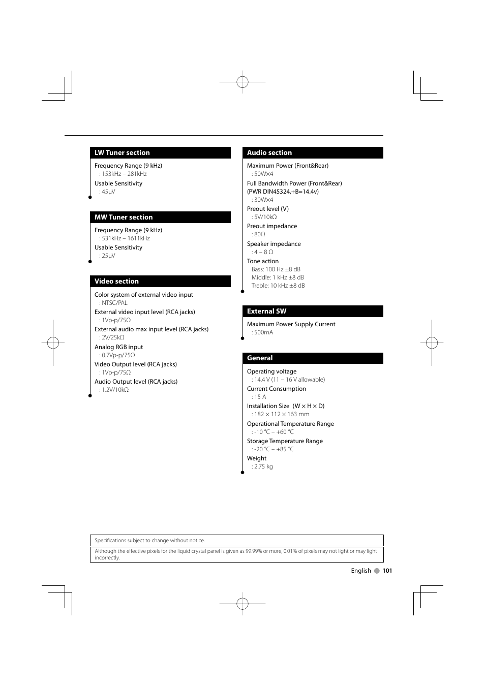 Kenwood DDX8029 User Manual | Page 101 / 104