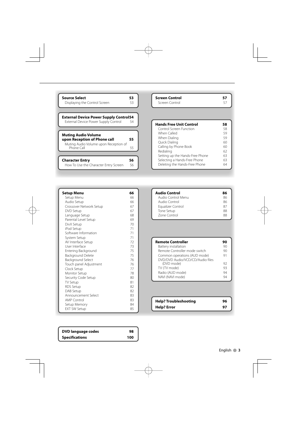 Kenwood DDX8029 User Manual | Page 3 / 104