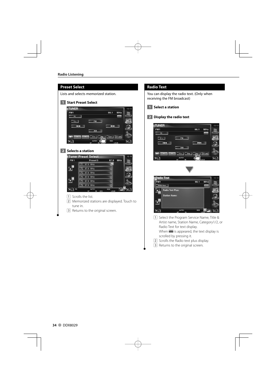 Kenwood DDX8029 User Manual | Page 34 / 104