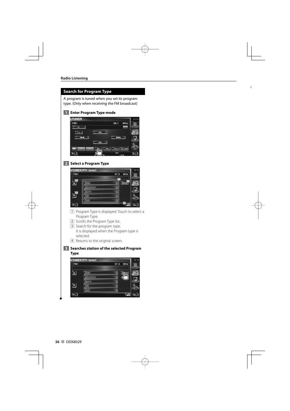 Kenwood DDX8029 User Manual | Page 36 / 104