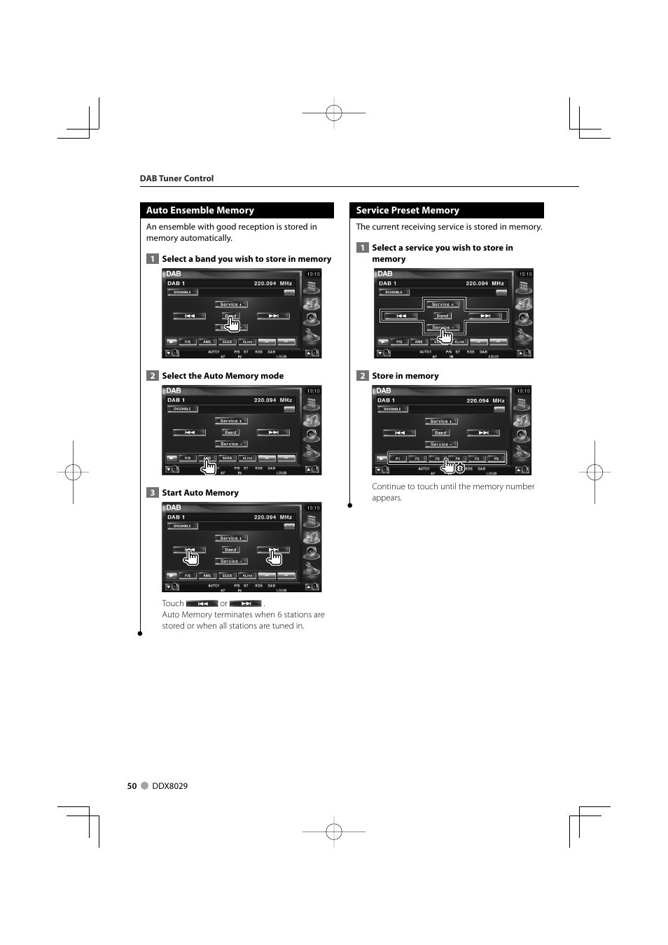 Kenwood DDX8029 User Manual | Page 50 / 104