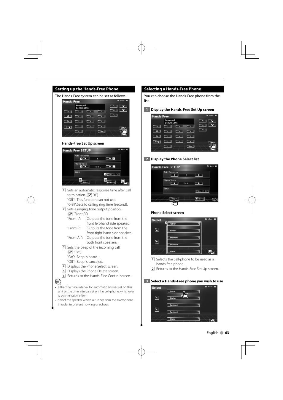 Kenwood DDX8029 User Manual | Page 63 / 104